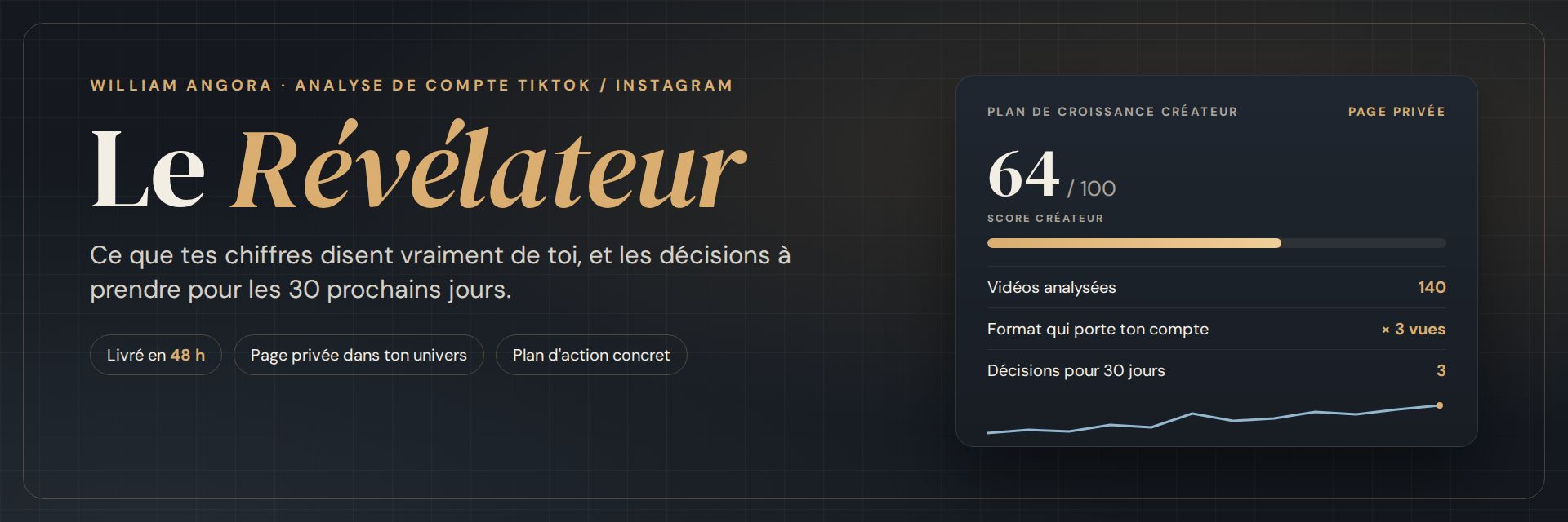 Le Révélateur - Analyse de ton compte TikTok/Instagram