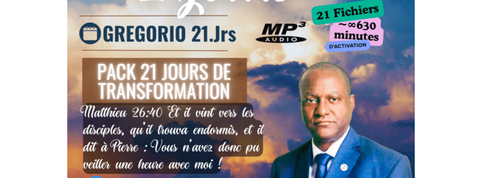 GREGORIO - PACK 21 JOURS