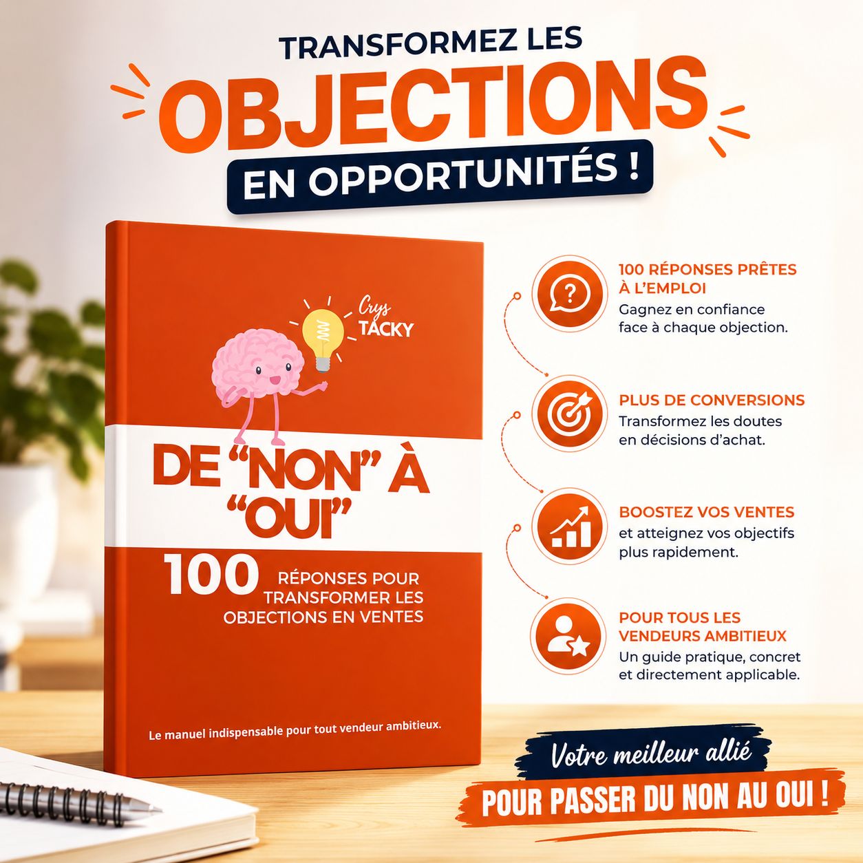 100 Réponses pour Transformer les Objections en Opportunités