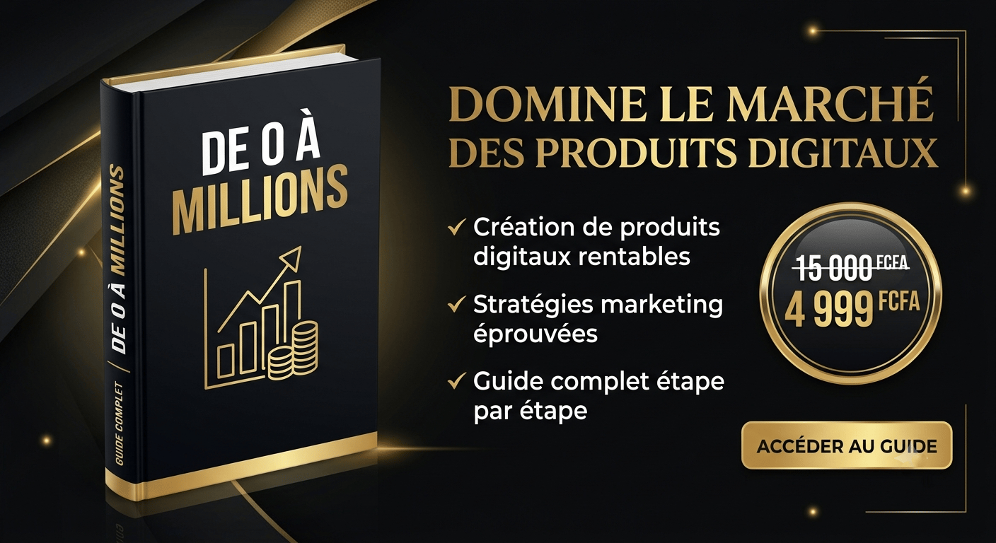 De 0 À Millions : Le Guide Complet Pour Réussir Avec les Produits Digitaux sur chariow