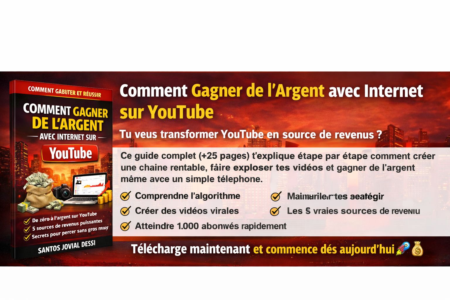 Comment gagner de l'argent avec Internet sur Youtube