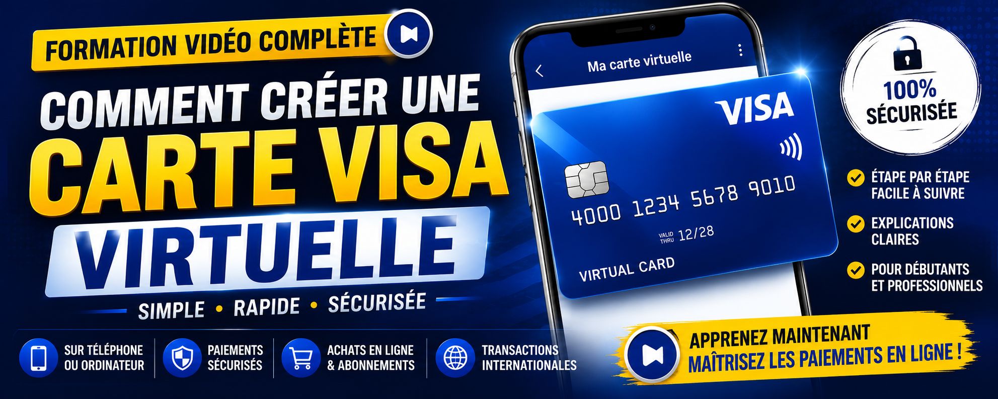 Création de Carte VISA virtuel