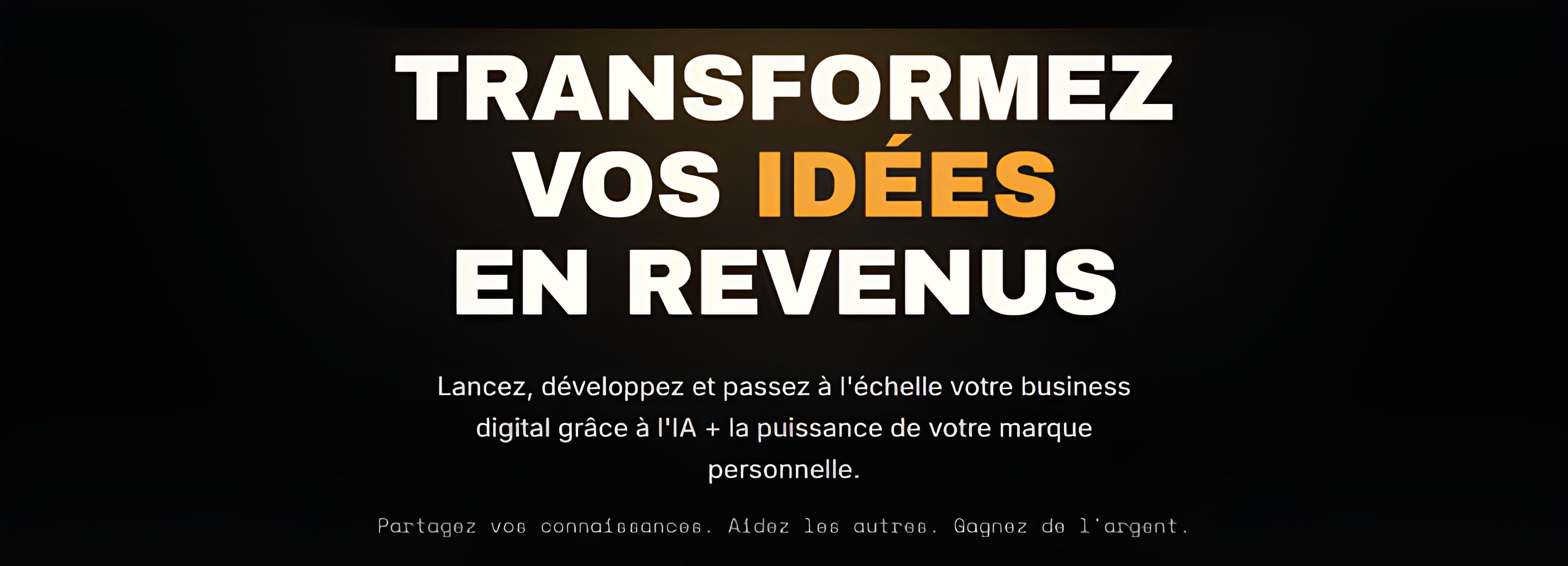 Lance ton Business de Contenu en 7 jours avec l'IA et commence a générer tes premières ventes.