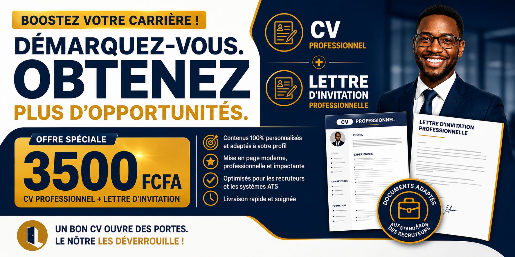 CV ET LETTRE DE MOTIVATION PROFESSIONNEL