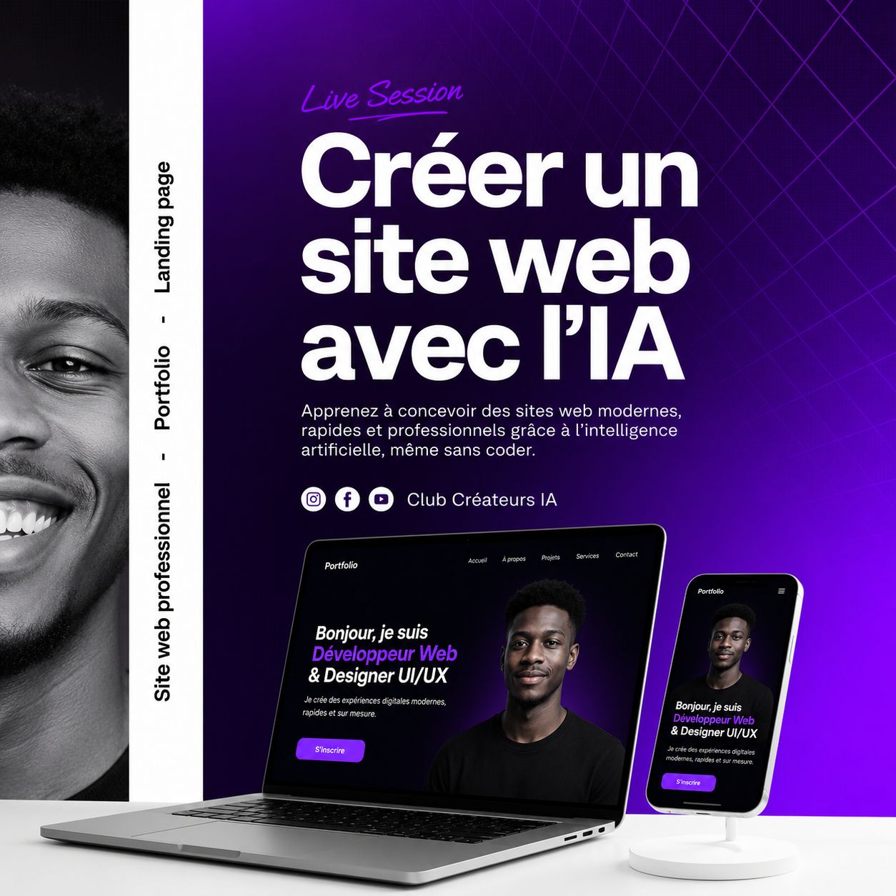 LIVE SESSION CREATION DE SITES WEB AVEC L'IA