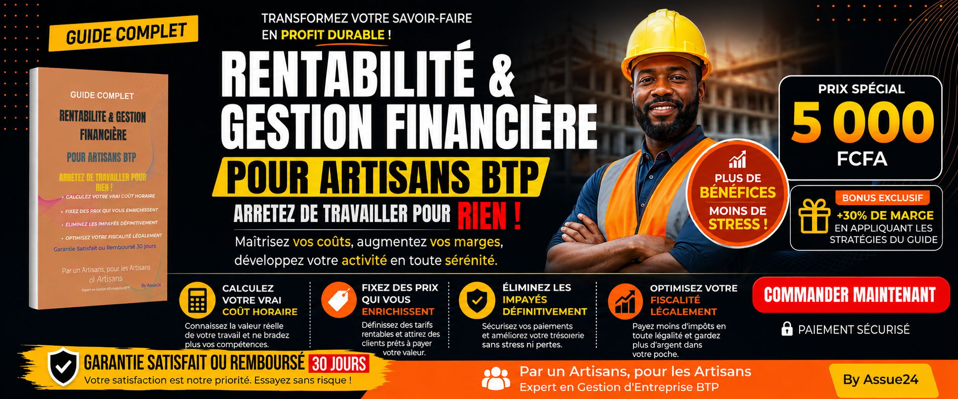 RENTABILITÉ & GESTION FINANCIÈRE POUR UN ARTISAN EN BTP