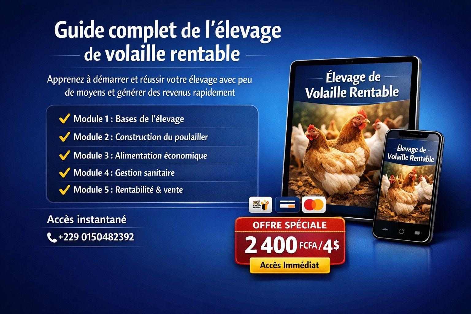Élevage de Volaille Rentable: Guide Africain pour Gagner 500 000 FCFA par Mois