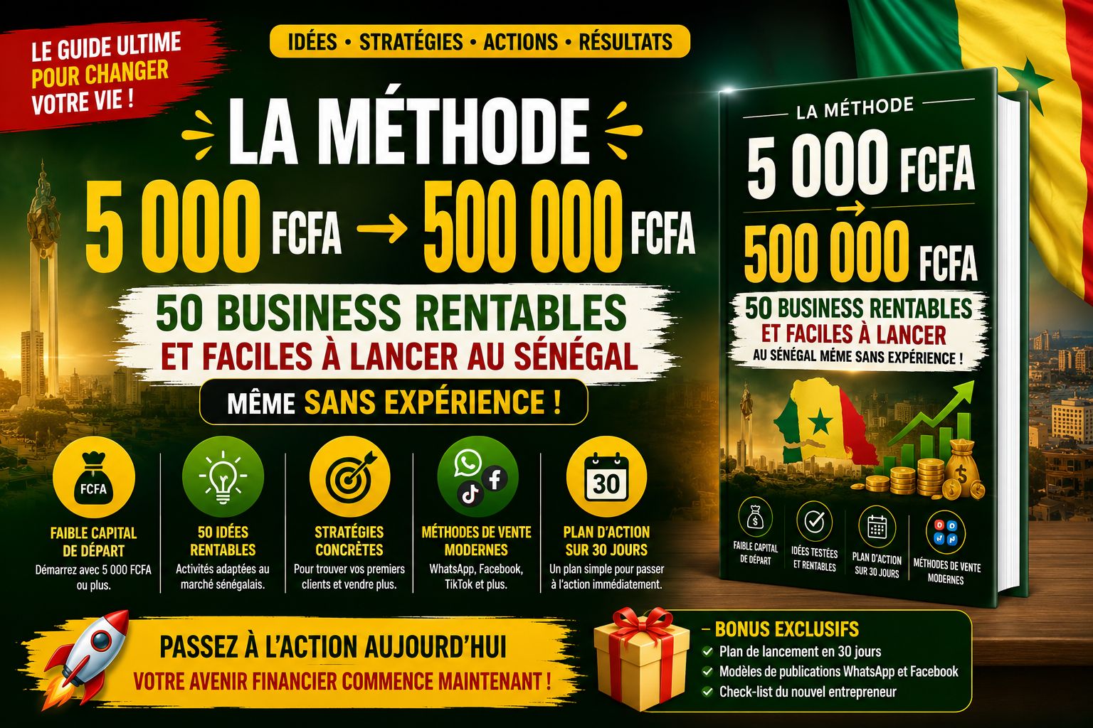 50 Business Rentables et Faciles à Lancer au Sénégal Même Sans Expérience