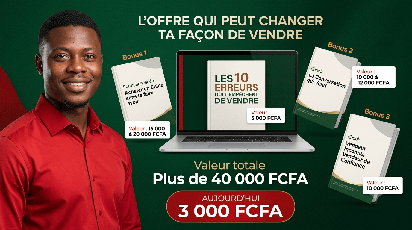 DECOUVRE LES 10 ERREURS QUI T'EMPÊCHENT DE VENDRE