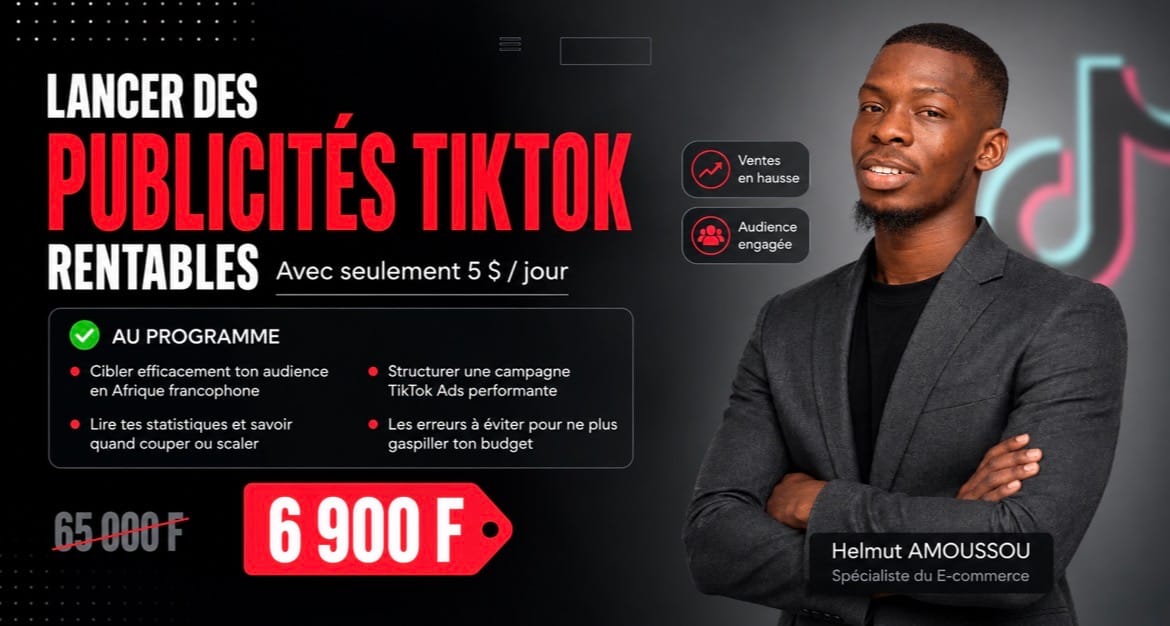 Vendre tes produits ou services grâce à la publicité TikTok