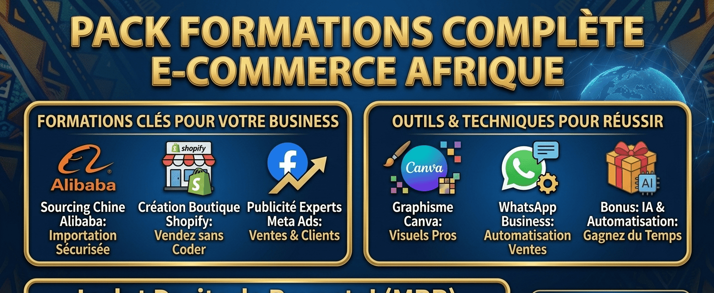 Pack Formations Complete e-Commerce Afrique