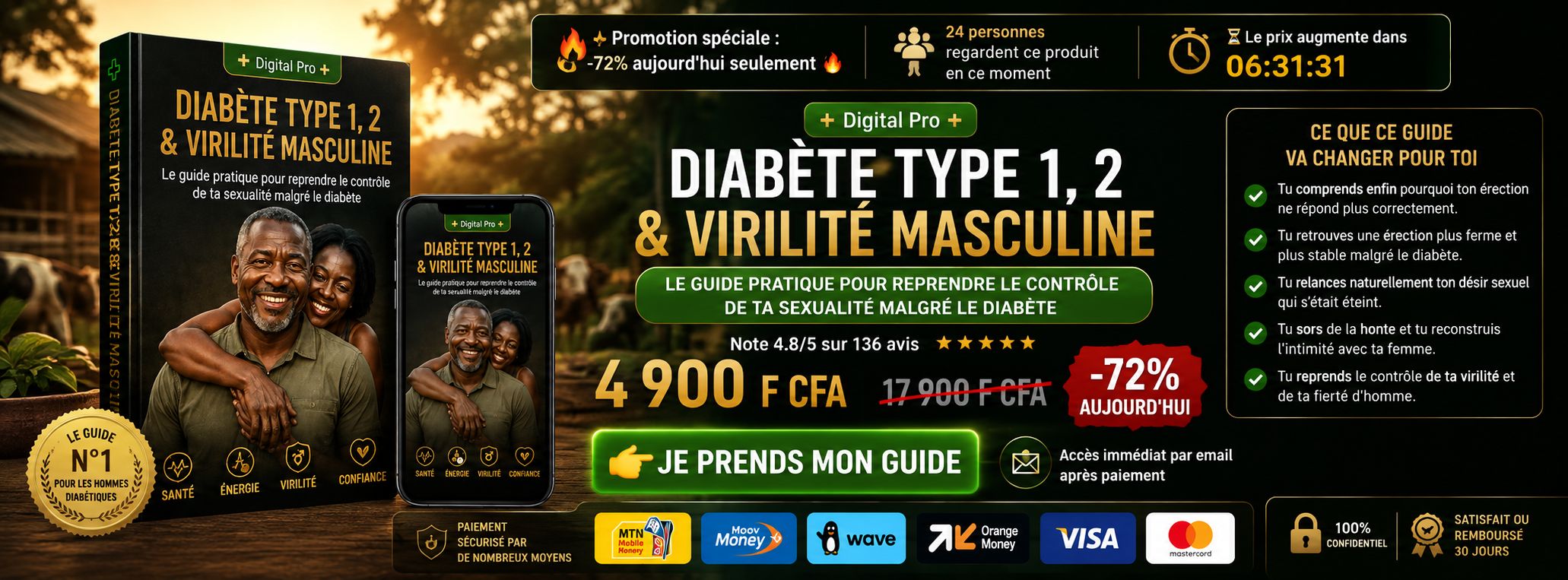 Diabète Type 1, 2 et virilité Masculine _ Le guide pratique
