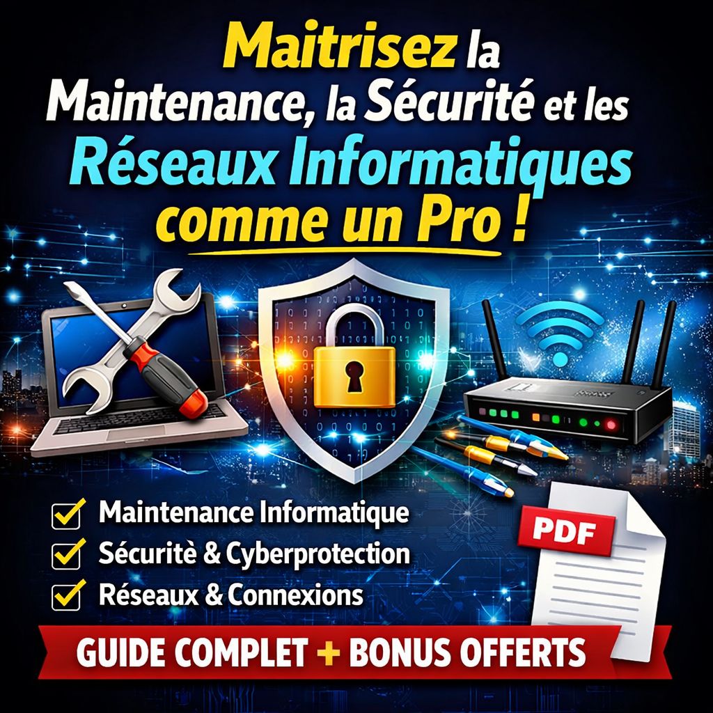 Maîtrisez la Maintenance, la Sécurité et les Réseaux Informatiques comme un Pro 💻🔐🌐