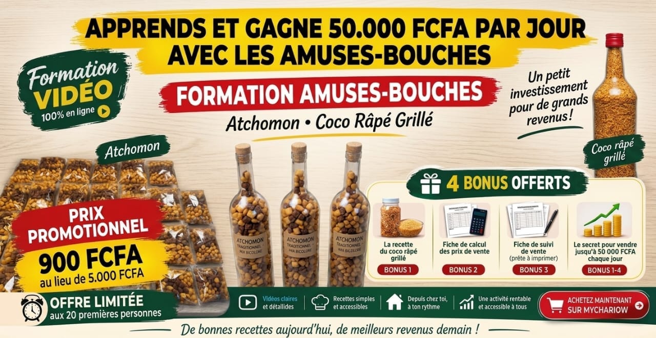 Formation amuse bouche atchonmon/chin chin