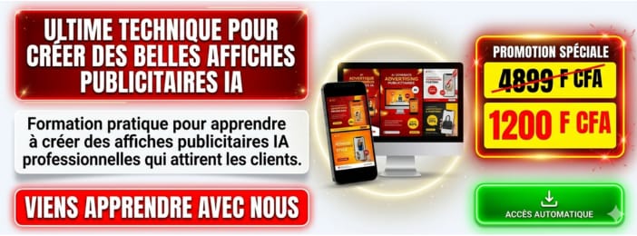 Créer n'importe Affiche PUBLICITAIRE avec IA