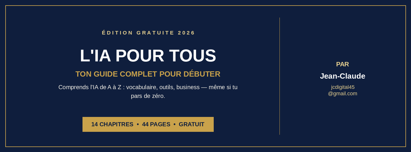đ L'IA pour Tous : Ton Guide Complet pour DĂ©buter â 100% GRATUIT
