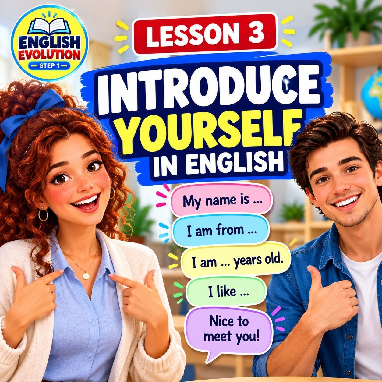📚 LESSON 3: INTRODUCE YOURSELF IN ENGLISH | English for Beginners (A1)