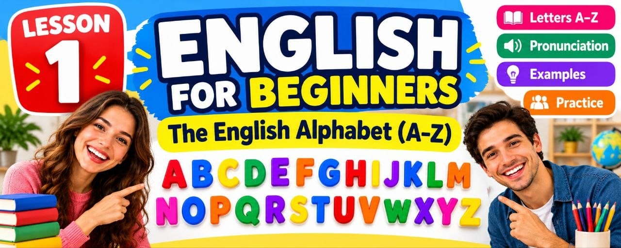 📚 Lesson 1: The English Alphabet (A–Z) | Learn English for Beginners (A1)