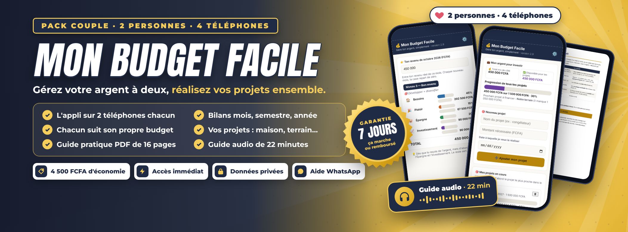 Pack Couple : gérez votre argent à deux et réalisez vos projets ensemble
