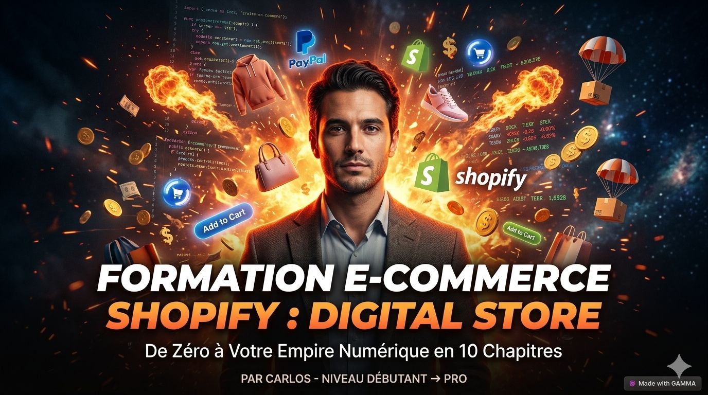 Formation E-Commerce Shopify : Digital Store (De Débutant à Pro)