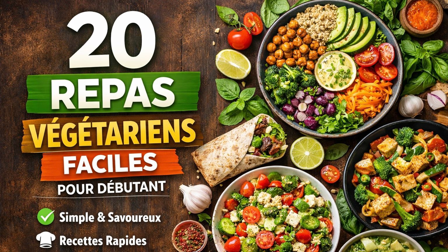 20 Repas végétarien facile pour débutants : Guide complet !