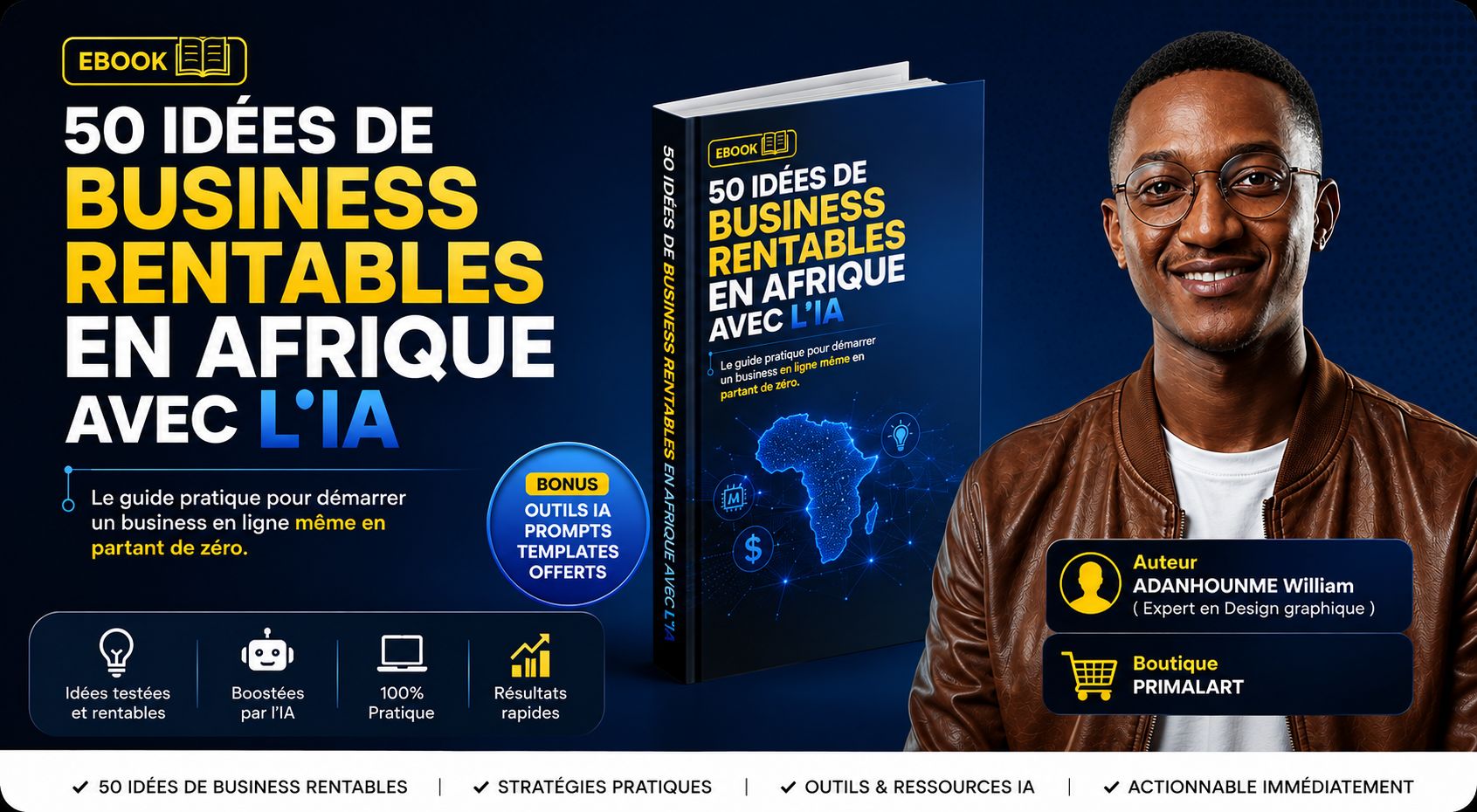 50 Idées de Business rentable en Afrique avec L'IA
