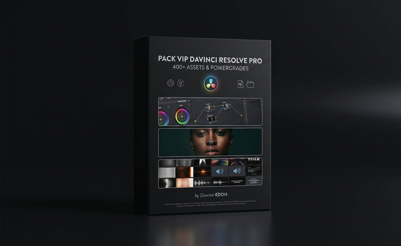 Pack VIP DaVinci Resolve Pro — 400+ Assets & PowerGrades