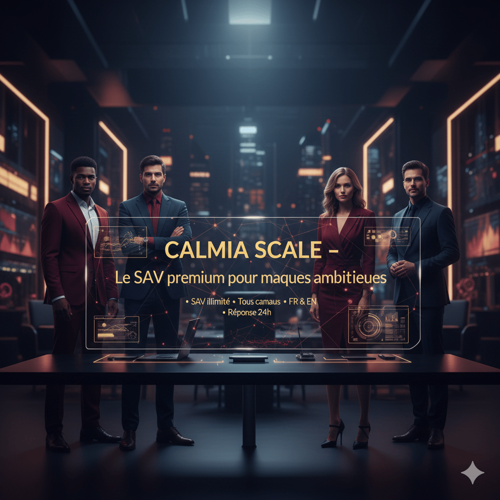 CALMIA SCALE – Le SAV premium pour marques ambitieuses