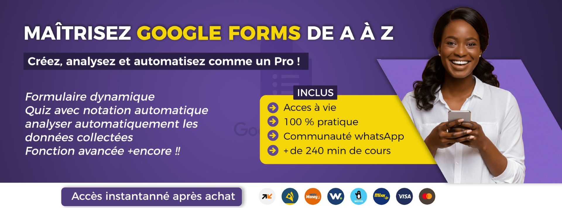 Maîtrisez Google Forms de A à Z : créez, analysez et automatisez comme un Pro !