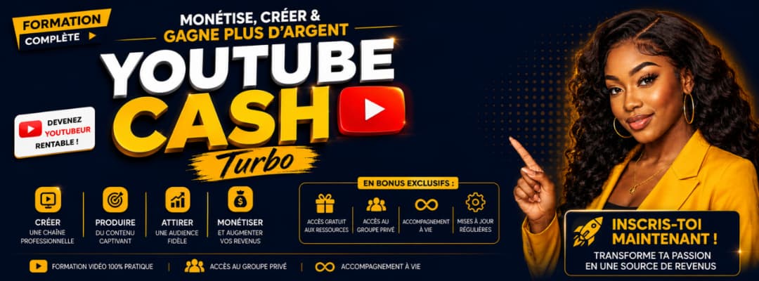 YouTube Cash Turbo : L'ultime Formation Pour Générer des Revenus Récurent