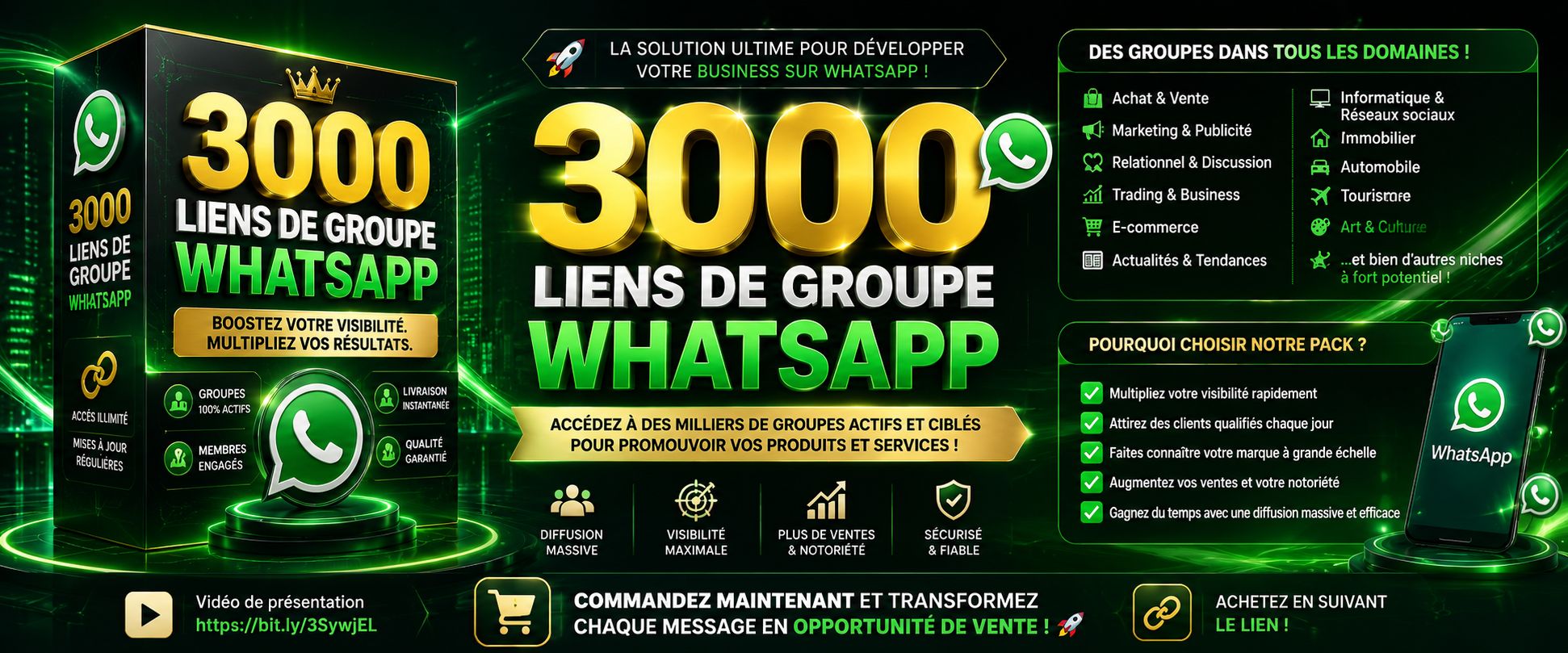 3000 Liens de groupes WhatsApp