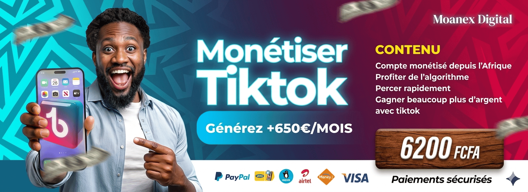 APPRENDRE TIKTOK MACHINE EN CASH EN AFRIQUE