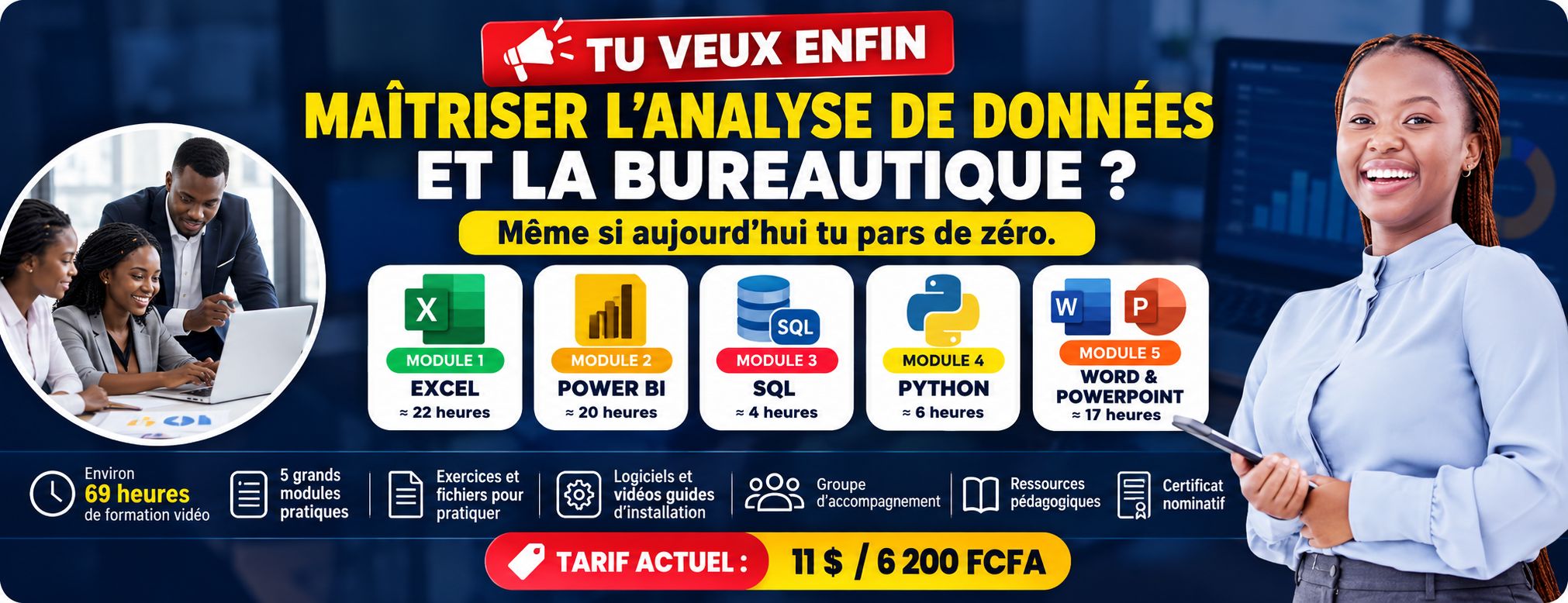 Formation complète d’Analyse de Données plus Certification