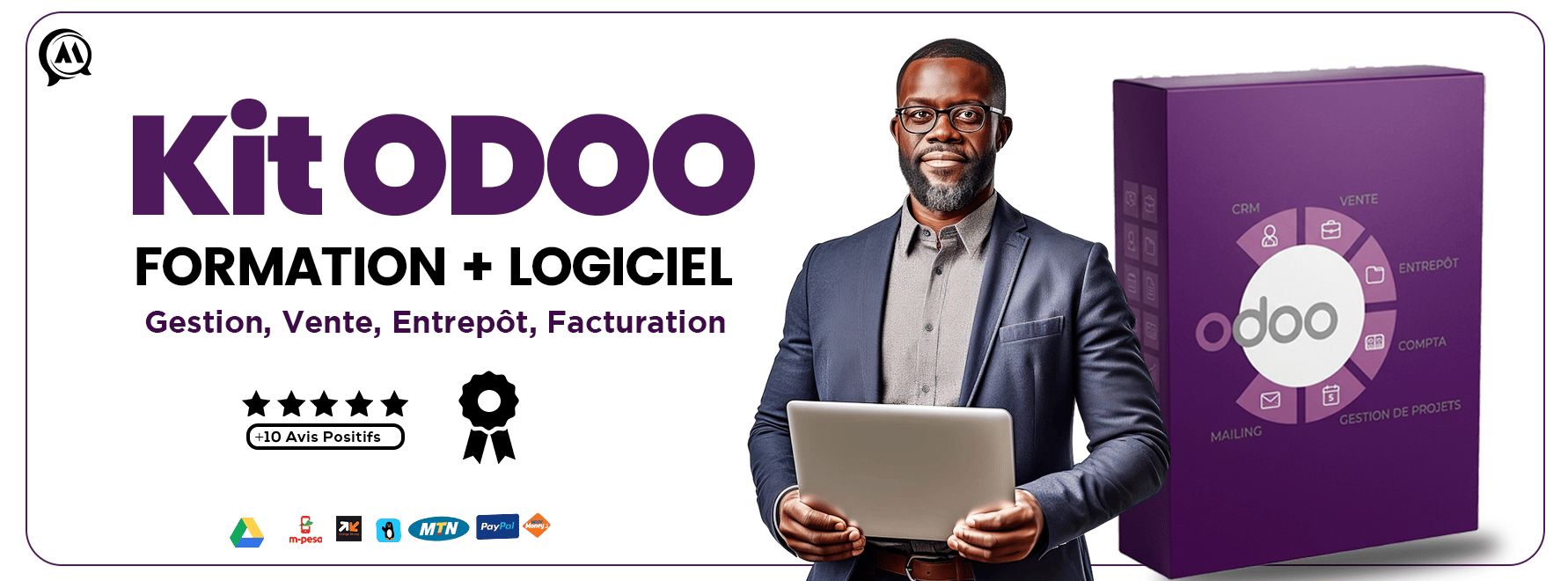 Pack Formation Odoo + logiciel et certification inclue