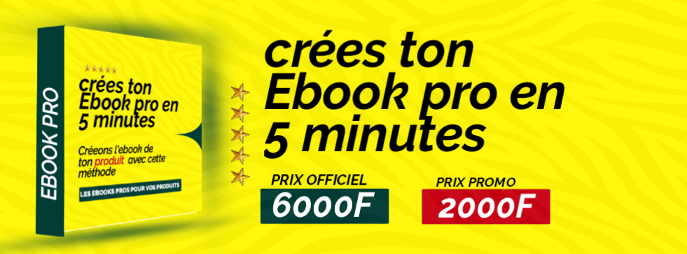 Crée l'EBOOK de ton produit en 5 minutes avec cette méthode
