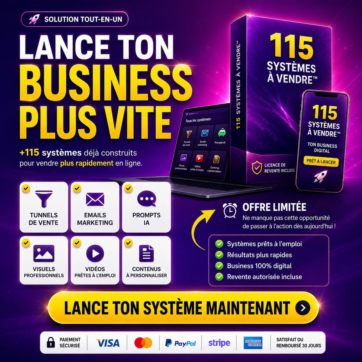 115 Systèmes à Vendre™