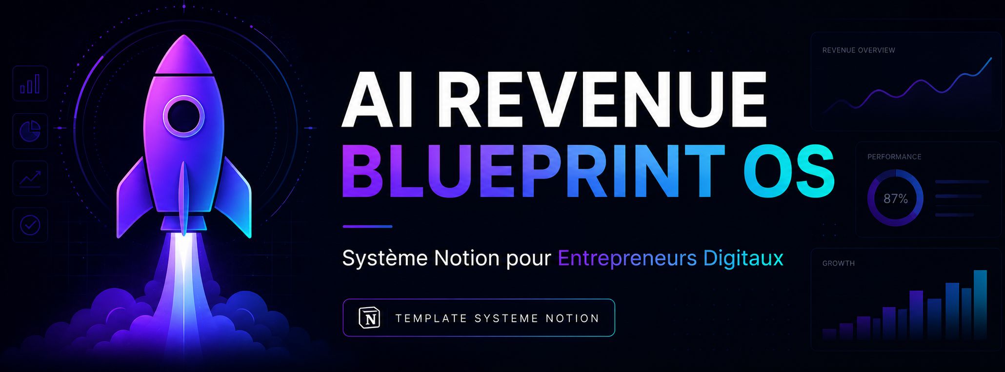Revenue Blueprint OS — Système Notion Tout-en-Un pour Entrepreneurs Digitaux