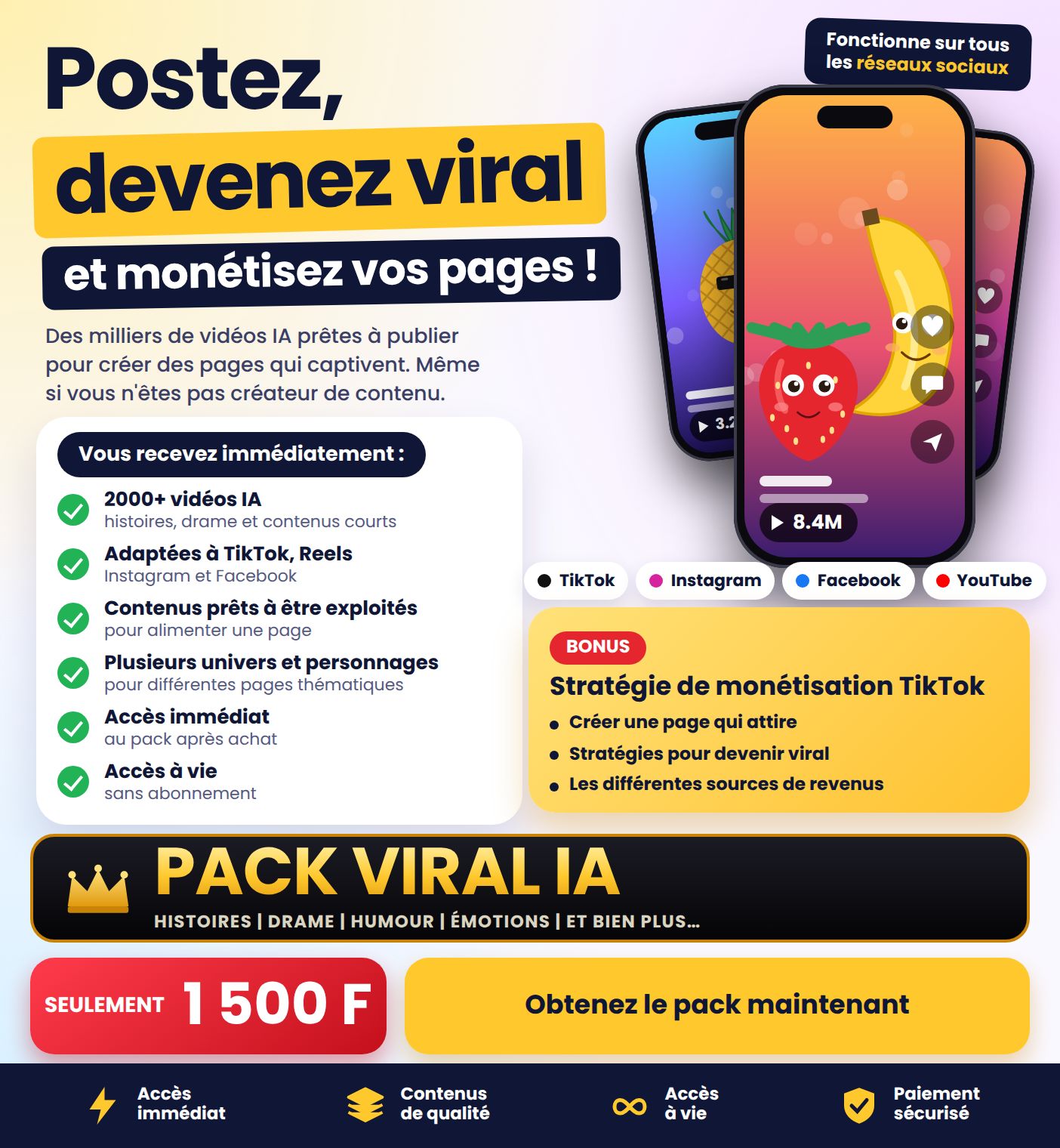 Pack Viral IA:Apprenez et encaisser