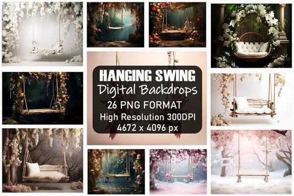 le pack de 26 magnifiques toiles de fond suspendues 4k