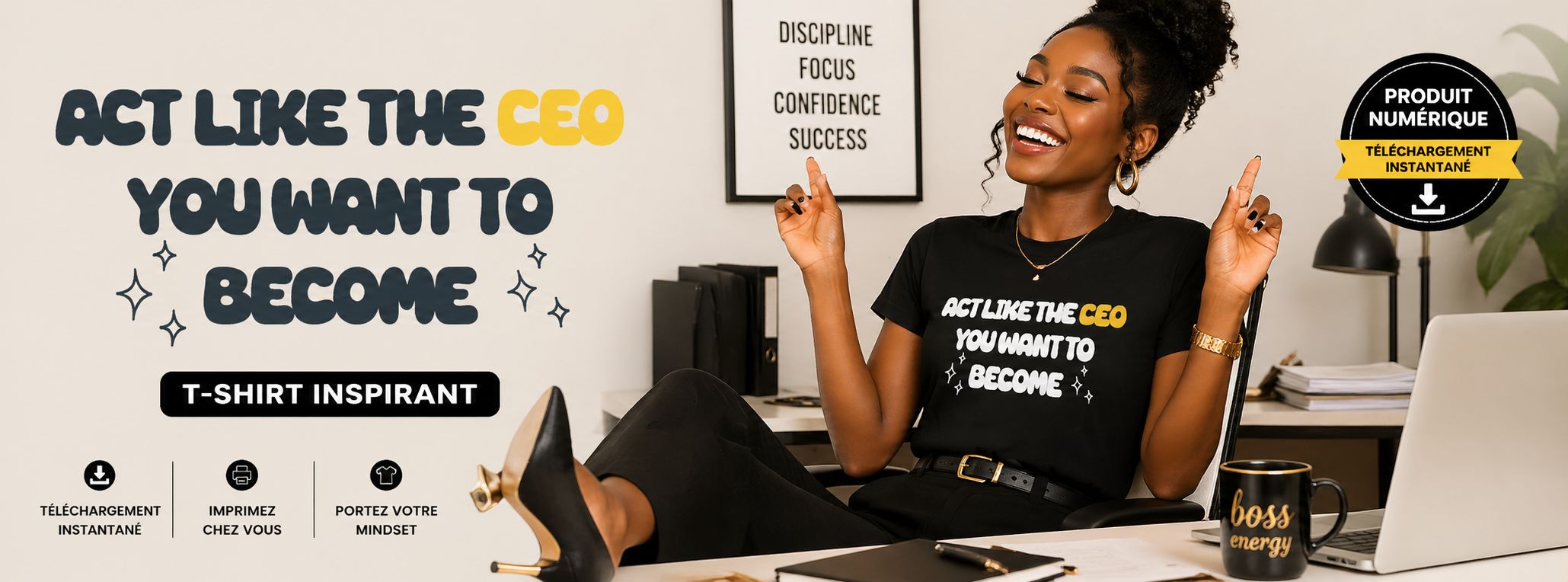 CEO Empowerment Tee: Women Entrepreneur Shirt - Motivate Your Success