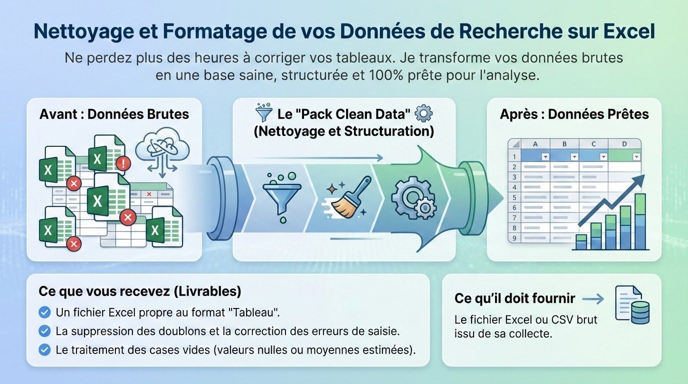 Pack Clean Data (Nettoyage et Analyse statistique)