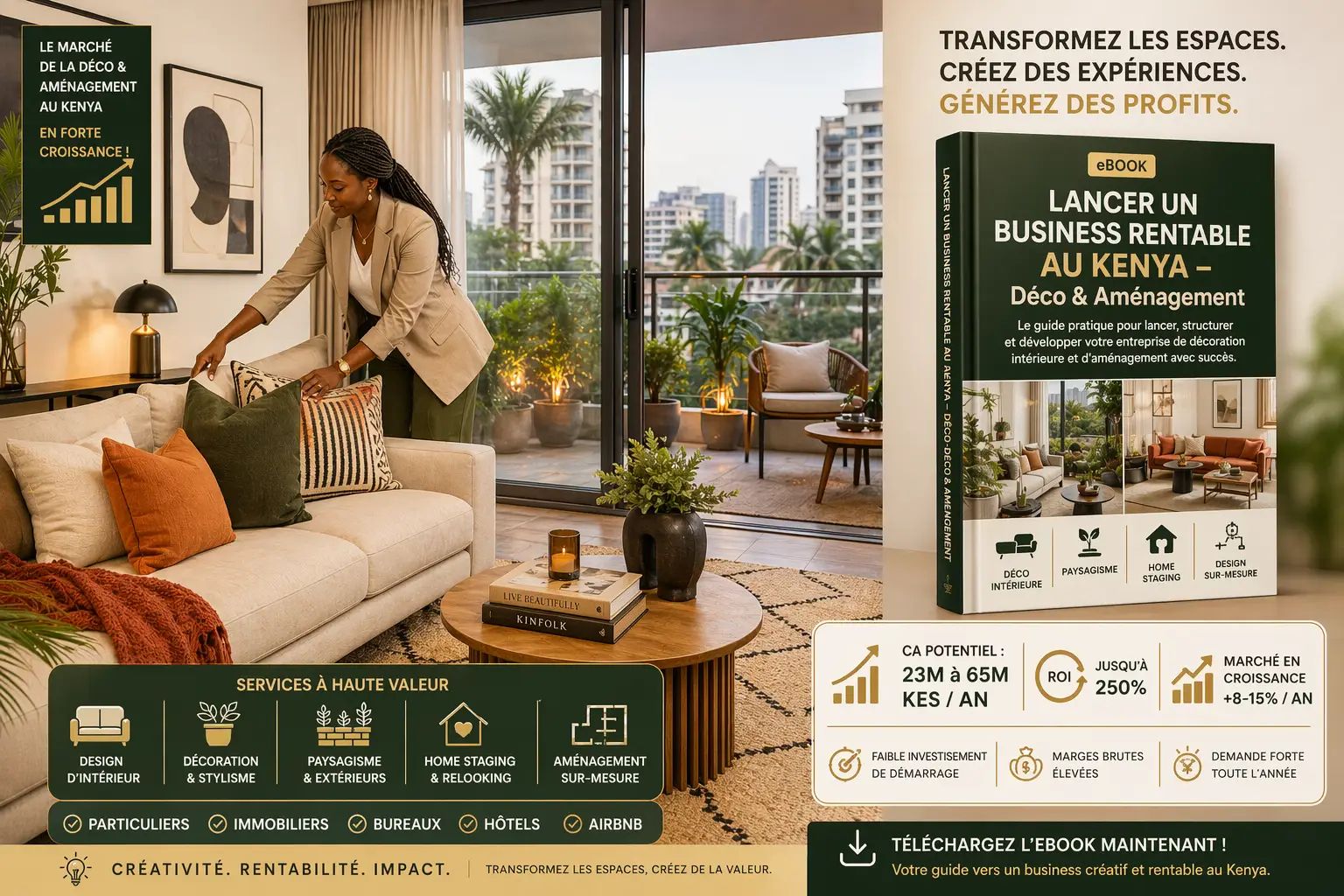 Lancer un business rentable au Kenya – Décoration & aménagement