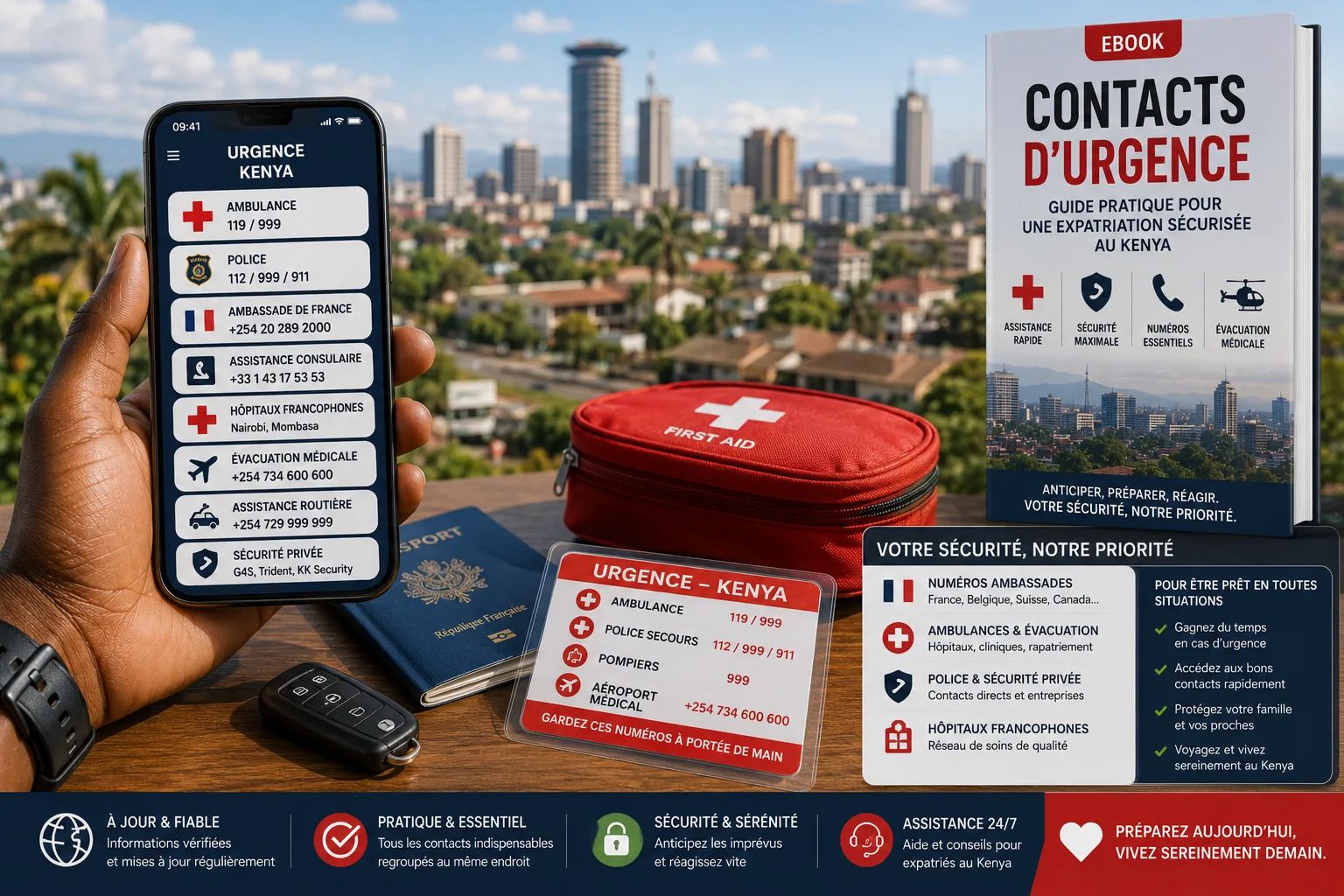 Contacts Urgences – Votre guide pratique pour une expatriation sécurisée au Kenya