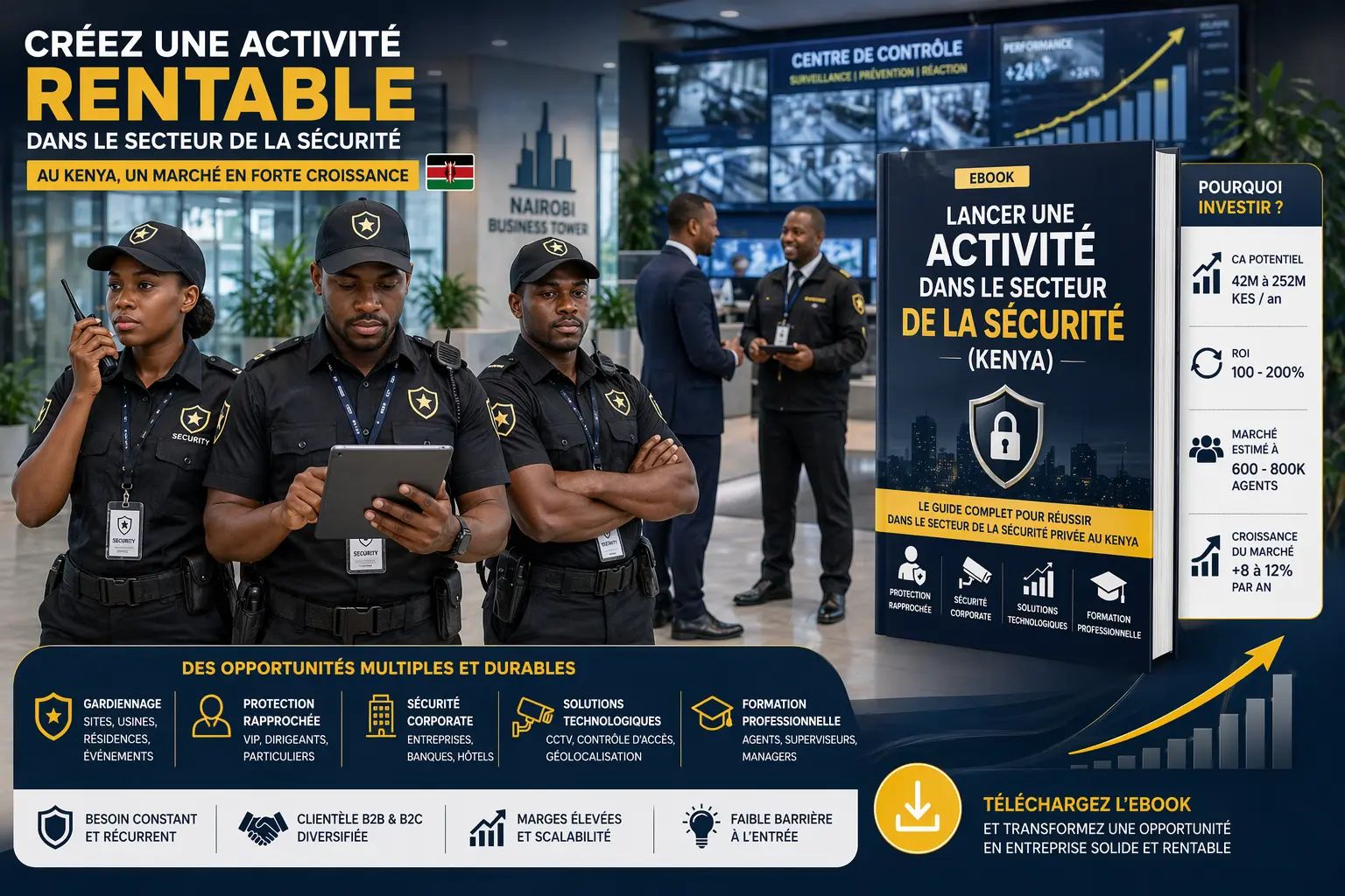 Lancer une activité dans le secteur de la sécurité