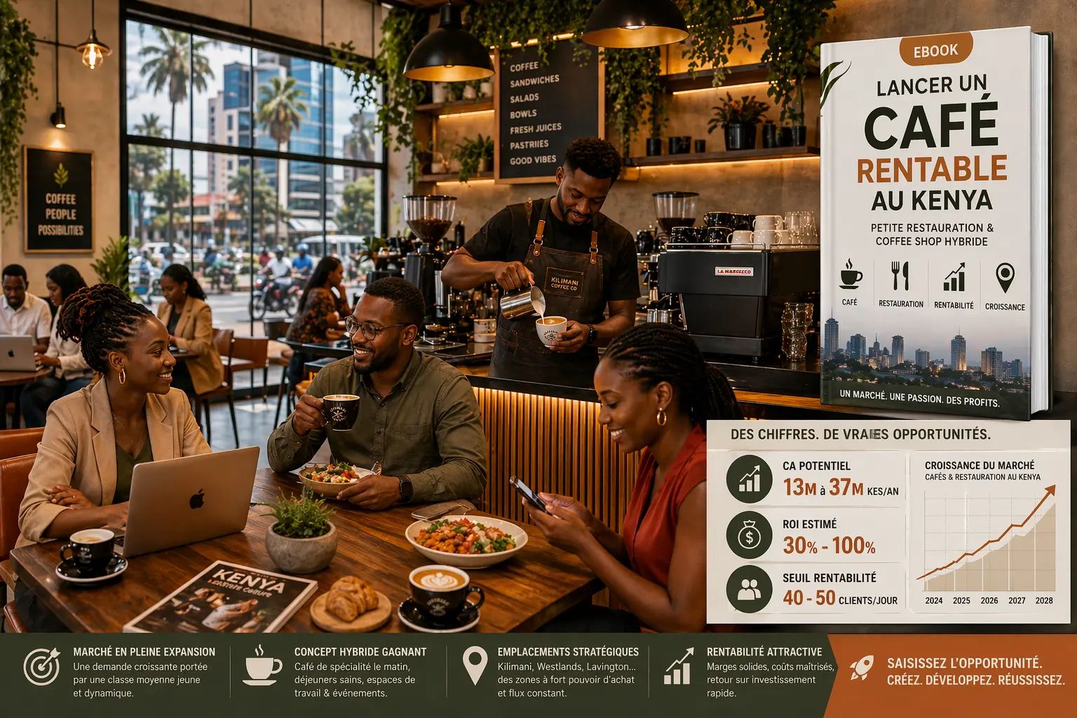 Lancer un café rentable au Kenya – Petite restauration / cafés