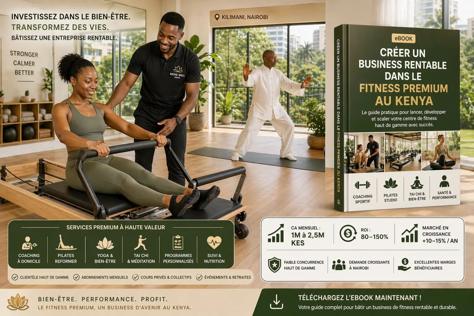 Créer un business rentable dans le fitness premium au Kenya