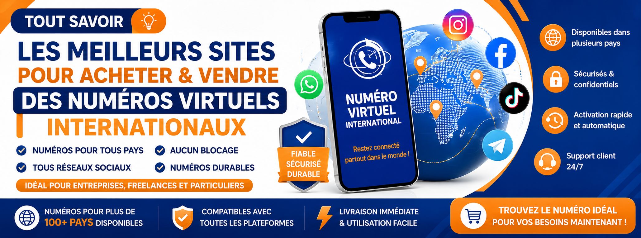 Guide complet pour découvrir des meilleurs site d'achat de numéro virtuel mondiale