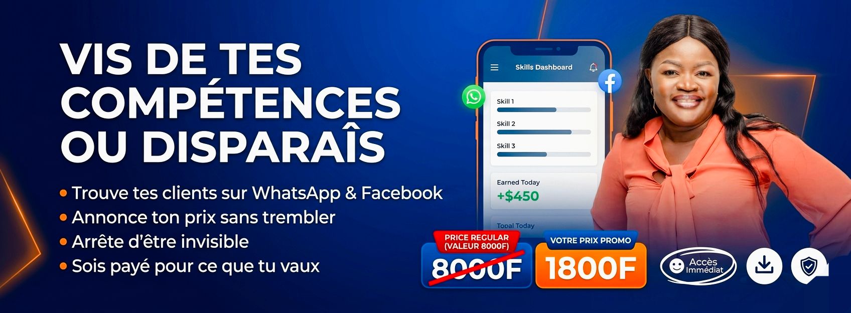 VIS DE TES COMPÉTENCES OU DISPARAÎS