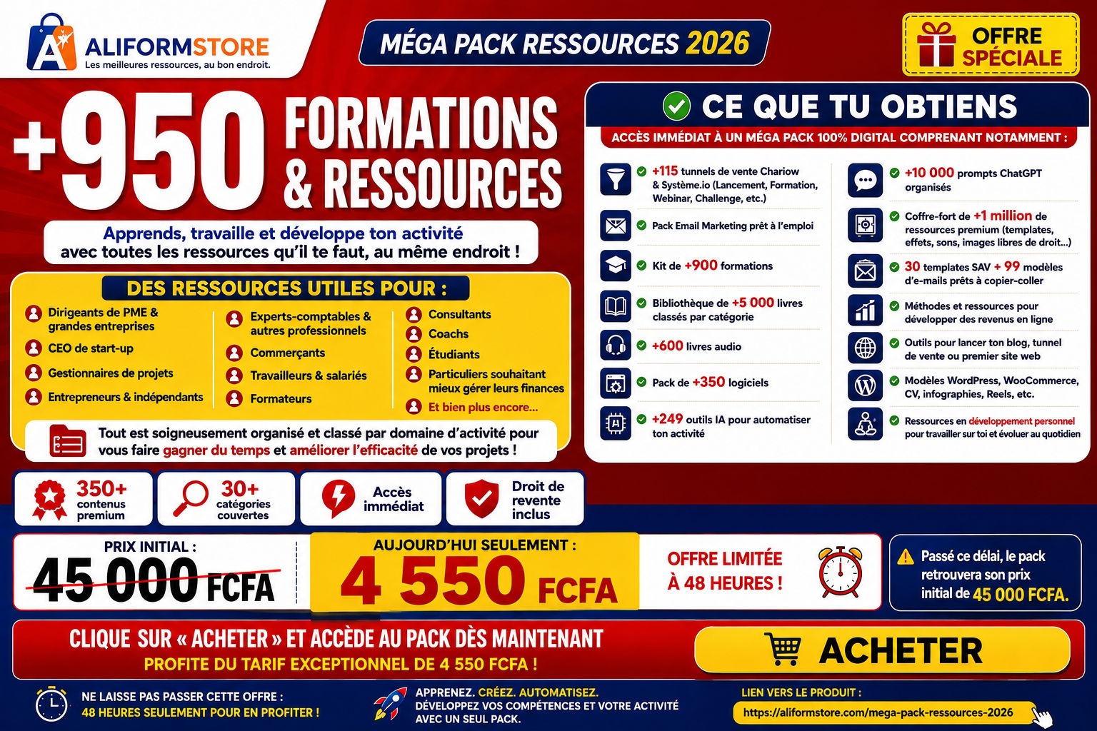 MÉGA PACK RESSOURCES 2026