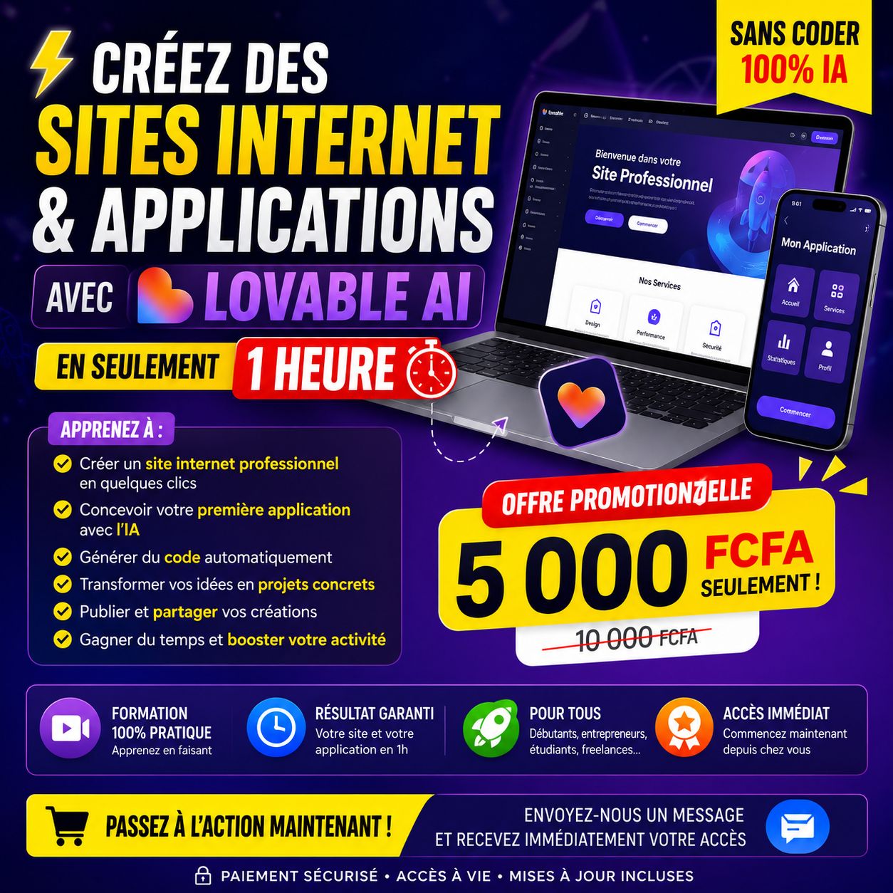 Apprendre Lovable AI Pour Concevoir Vos Premieres Applications En 1h